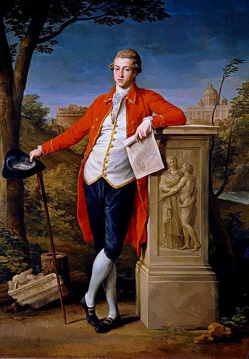 Portrait of Francis Basset, 1st Baron de Dunstanville and Basset (1778), Pompeo Batoni. Museo Nacional del Prado. Reproducción digital disponible en Wikimedia Commons, Public Domain Mark 1.0 (Dominio Público).